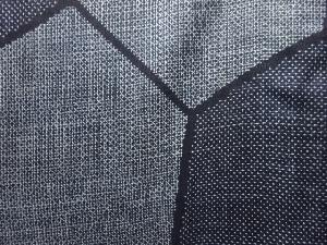 アンティーク　亀甲模様織出し本場正藍泥染大島紬着物